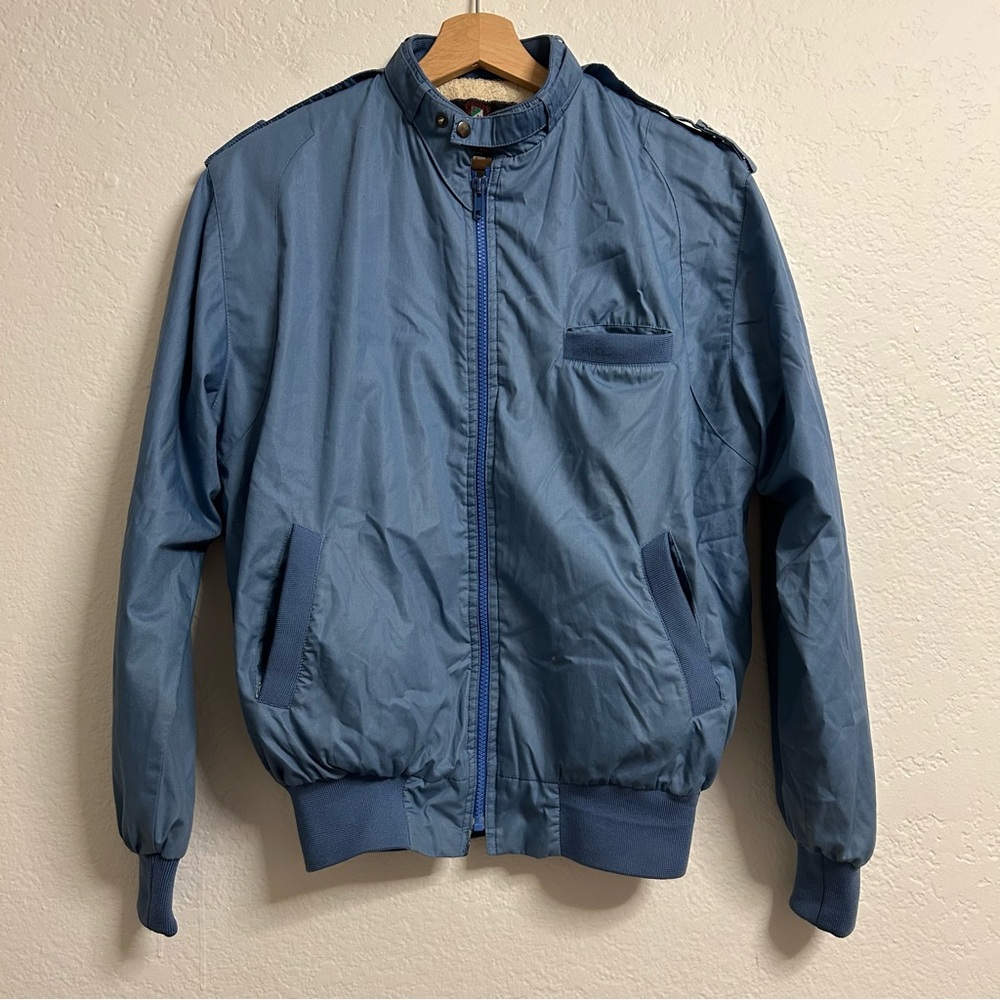 VTG Dontex Blue Bomber Jacket, Size L‎